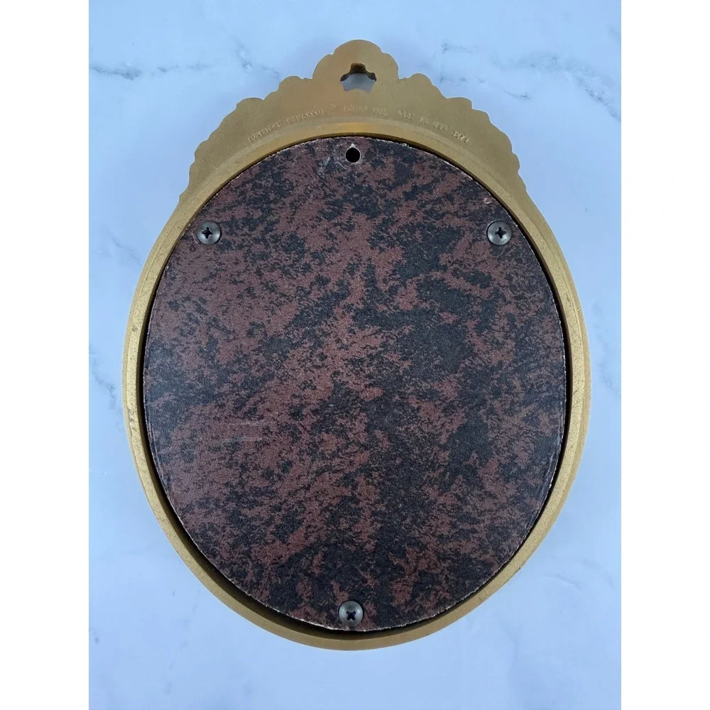 VTG 1981 Homco Wall Art Oval Framed Bluebirds in a Nest 9